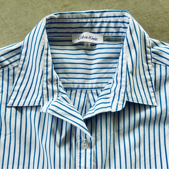 Calvin Klein sleeveless tie-waist shirt - Picture 6 of 8